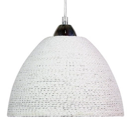 Závěsné svítidlo Braid bílé moderní do obýváku a kuchyně s nastavitelnou výškou