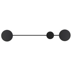 Nástěnné svítidlo CLEX - 2 LED černé 86 cm