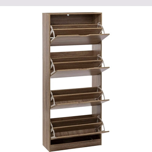 Vysoká botníková skříň Tiro 5five simply smart dub přírodní, 4 zásuvky, skandinávský styl do předsíně