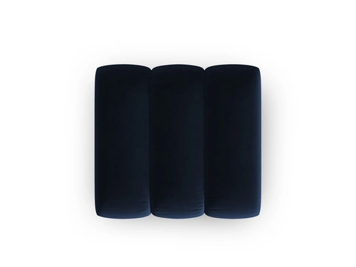 Velnurová taburetka Lupine Royal Blue do obýváku a ložnice, čtvercová, modrá, glamour 90x87 cm