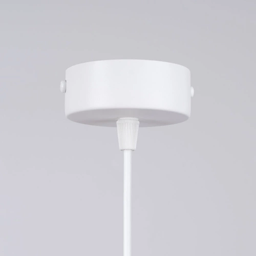 Závěsné svítidlo koule HYPERION 1 bílé moderní do obýváku a jídelny, výškově nastavitelné 125 cm