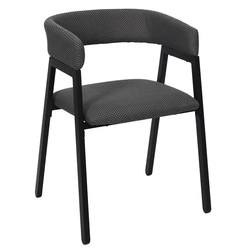 Čalouněná židle Craft Intesi šedá s područkami do jídelny a kuchyně moderní