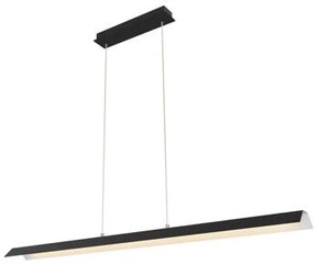 Závěsné LED svítidlo Kalamos černé moderní nastavitelné 123 cm do obýváku nad ostrůvek
