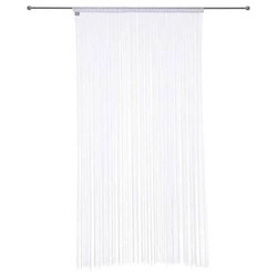 Provázková záclona bílá