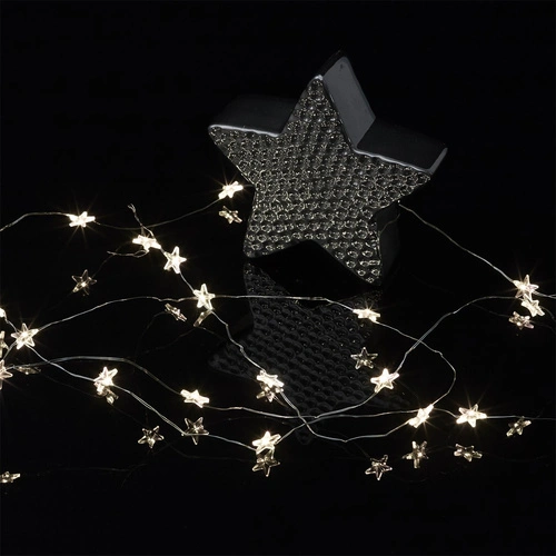 Intesi světelný LED řetěz Hvězdy na baterie do studentského pokoje