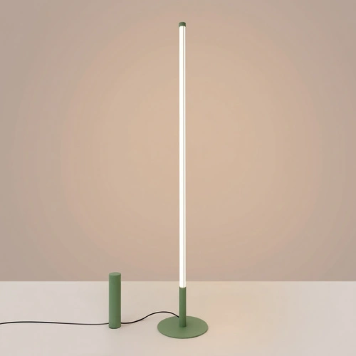 TRANG moderní LED stojací lampa do obývacího pokoje šalvějová 3000K