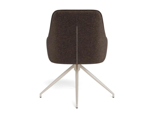 Actona Adia hnědá čalouněná otočná jídelní židle