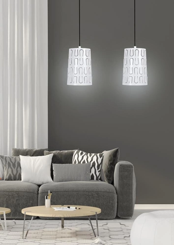 Závěsná lampa Vista 2x60W E27 bílá