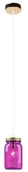 Závěsné skleněné svítidlo Jars fialové moderní nastavitelné do obýváku a ložnice CANDELLUX