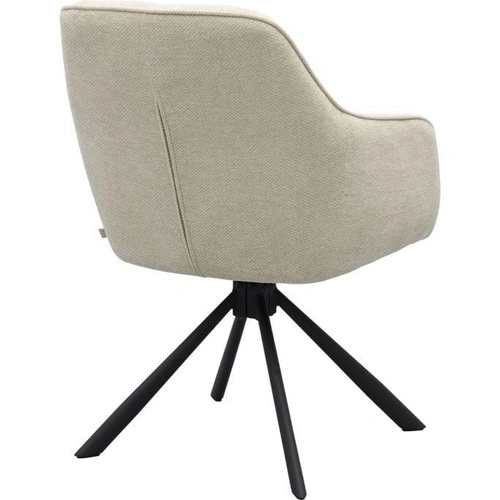 Otočná jídelní židle Avola čalouněná s područkami