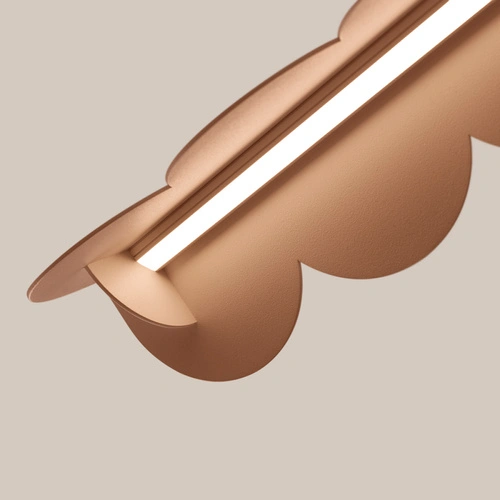 Závěsné svítidlo BISCUIT mocca LED nad stůl moderní 131 cm