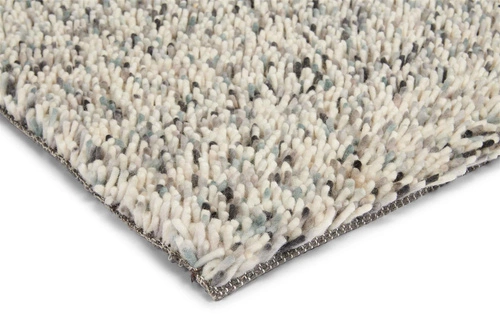 Vlněný shaggy koberec do obýváku Shaggy Pop Art III 160x230 moderní krémový Carpets&More