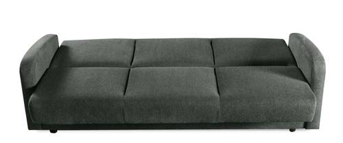 Rozkládací trojmístná pohovka Corsica s úložným prostorem a funkcí spaní šedá do obýváku