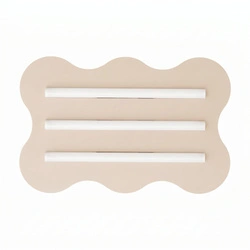 Stropní LED svítidlo KLOVER moderní béžové do obývacího pokoje 66 cm