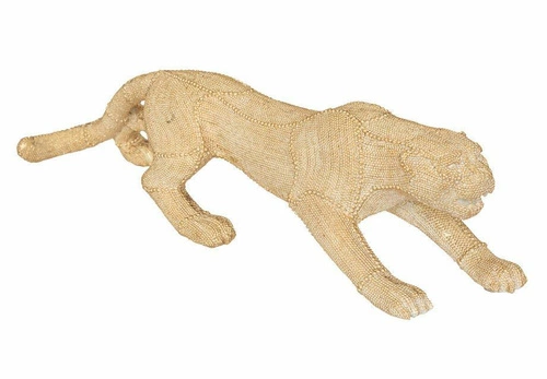 Dekorační soška zlatá pantera 15 cm Atmosphera glamour na komodu do obýváku