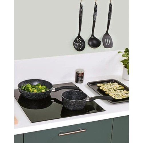 Kovaná hliníková pánev 24 cm černá