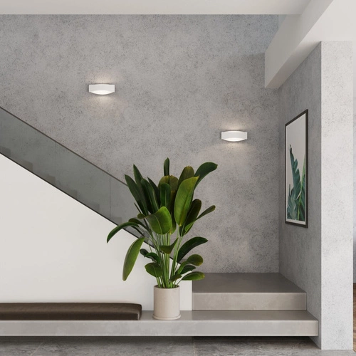 Nástěnné svítidlo TONI bílé kovové moderní do obývacího pokoje a ložnice svítí nahoru i dolů