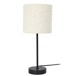 Kovová lampa se stínidlem boucle white