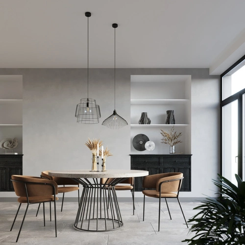 Závěsné svítidlo UMB černé moderní do obýváku loftové kovové nad stůl 40 cm Sollux