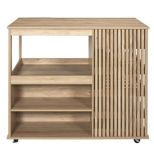 Kuchyňský ostrůvek na kolečkách Klaus Intesi skandinávský prostorný se zásuvkami 105 cm