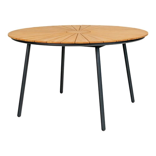 Cleveland 130cm teakový/černý stůl
