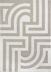 Koberec do obýváku Tiffany Béžový 160x230 moderní glamour snadno čistitelný protiskluzový