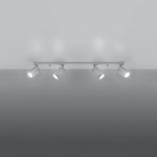 Stropní svítidlo RING 4x bílá moderní kovová do obýváku kuchyně a ložnice SOLLUX