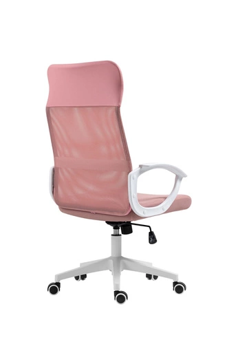 Ergonomická kancelářská židle Rosso růžová otočná síťovaná k psacímu stolu moderní Intesi