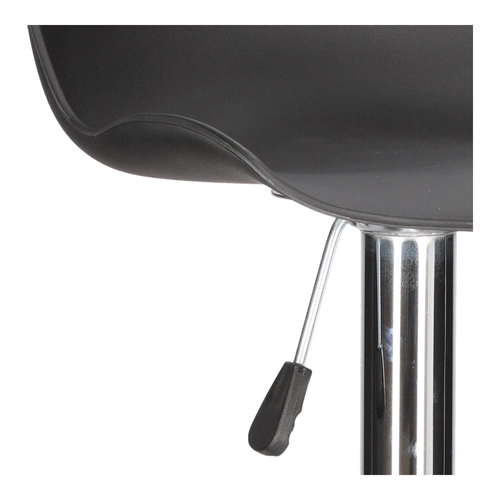 Barová židle s opěrkou Inge černá otočná výškově nastavitelná moderní do kuchyně a k ostrůvku Intesi