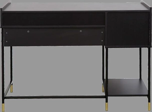 Psací stůl Tedy černý se zásuvkami a policemi, moderní loftový 110 cm Atmosphera