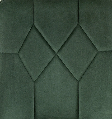 Čalouněná sametová židle Myanna Intesi zelená moderní do jídelny a obýváku s opěrkou