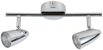 Moderní stropní LED svítidlo Liberty chrom nastavitelné do obýváku a ložnice 30 cm