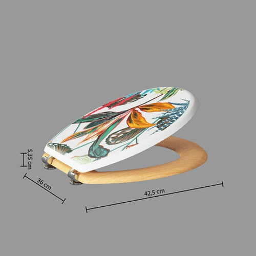 Moderní duroplastové WC sedátko Palawan do koupelny