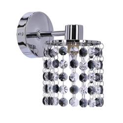 Nástěnné svítidlo Royal 1x40W G9 chrom+černé krystaly