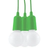 Závěsné svítidlo Diego 3 zelené moderní nastavitelné do obýváku kuchyně nebo nad ostrůvek