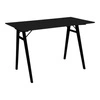 Černý loftový psací stůl Vojens 120x60 cm moderní dřevěný do pracovny a kanceláře