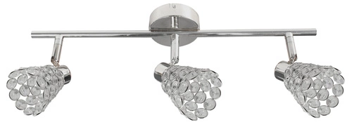 Stropní svítidlo Glossy moderní nastavitelná chromová 3bodová do obýváku a ložnice