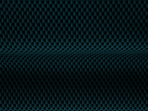 Taburet Bellis Navy Blue 3D prošívaný čtvercový do obýváku moderní modrá sedák 94x94 cm