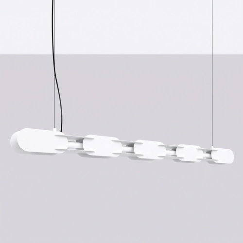 Závěsné LED svítidlo CHAIN 158 bílé moderní nad kuchyňský ostrůvek