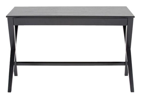 Psací stůl Writex Black moderní černý se zásuvkou dřevěný Actona 120x60 cm