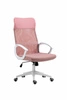 Ergonomická kancelářská židle Rosso růžová otočná síťovaná k psacímu stolu moderní Intesi