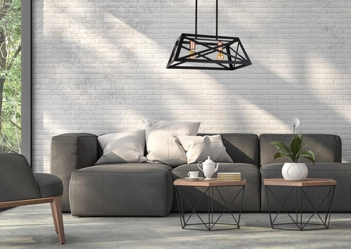 Origami závěsná lampa černá 2x40W E27 stínidlo černé