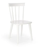 Dřevěná jídelní židle Kleya bílá skandinávská moderní 85 cm Intesi
