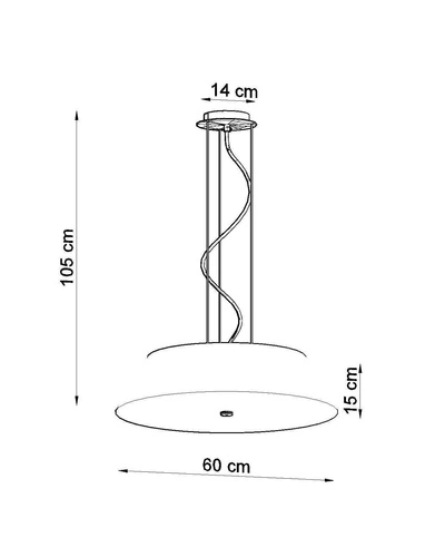 Moderní černý lustr Vega 60 do obýváku a kuchyně z textilu a skla 5-ramenný