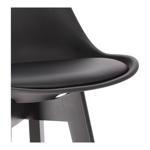 Barová židle Norden wood černá vysoká PP černá