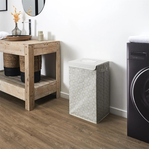 Koš na prádlo 60x35x30cm šedá látka