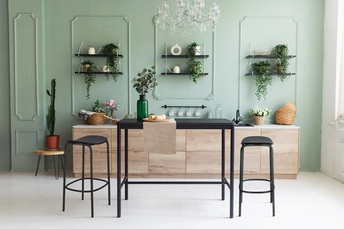 Židle barová Trick Wood 75cm černý dub, podnož antarcit