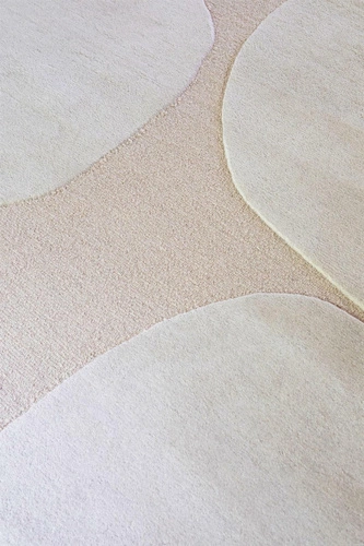 Vlněný koberec Decor Primi Double Cream 160x230 moderní ručně tkaný do obýváku