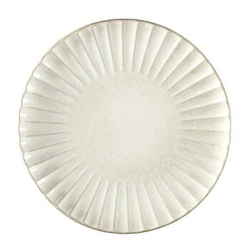 Keramický servírovací talíř Vlora 32 cm béžový do jídelny, vhodný do myčky Intesi