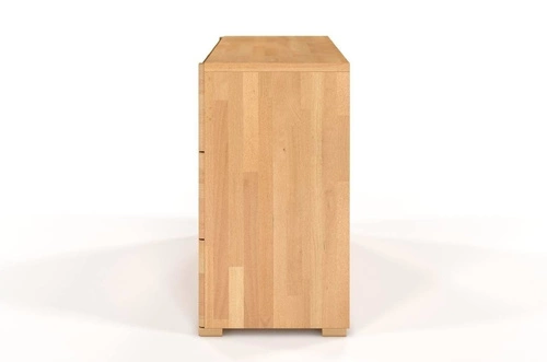 Buková komoda Sparta 120 cm skandinávská se zásuvkami do obýváku SKANDICA